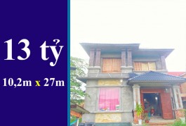 BÁN NHÀ XÃ TÂN KIÊN HUYỆN BÌNH CHÁNH. DT: 10,2 X 27M, GIÁ 13 TỶ